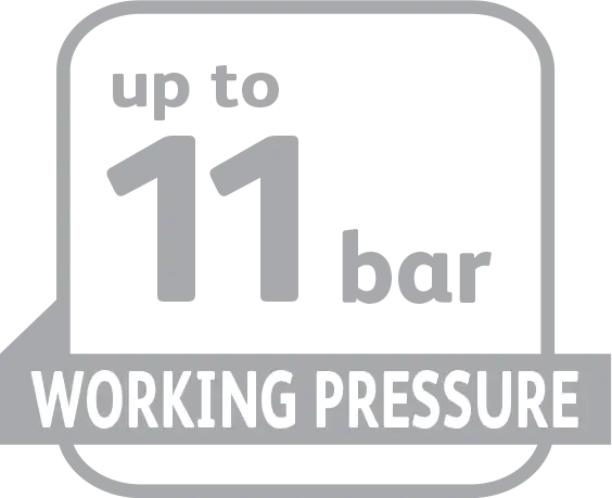 11 Bar Working Pressure